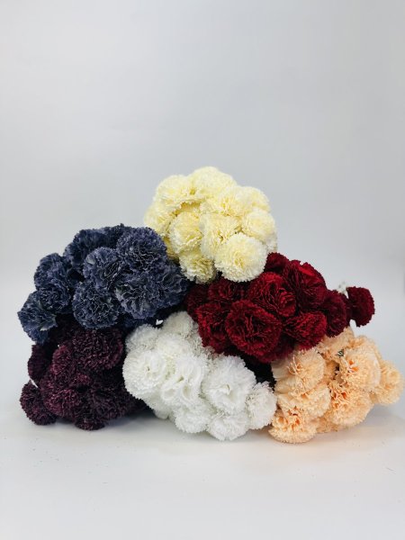 ورد قرنفل ضمة كبير 18وردة مميز ثقيل الوان